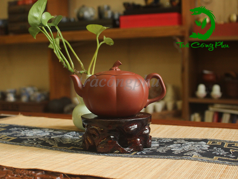 Ấm Tử Sa Quả Bí Chu Sa - ATS1194